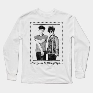 Jesus & Mary Chain Vintage Look Fan Design Long Sleeve T-Shirt